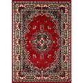 Home Dynamix Home Dynamix 769924368442 9 ft. 2 in. x 12 ft. 5 in. Premium Sakarya Area Border Rug - Claret 769924368442